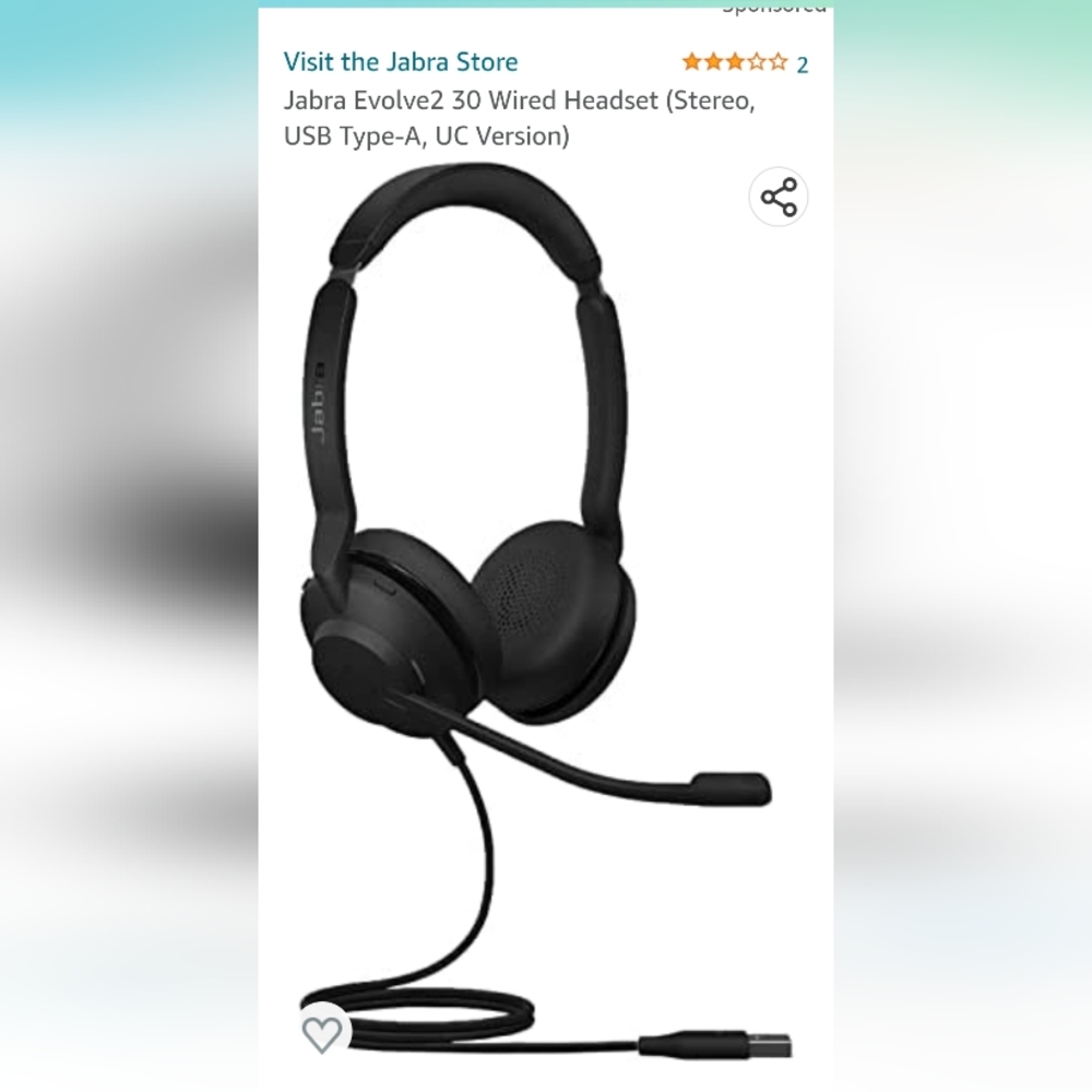 NEW Jabra Evolve II Gsa Stereo MS